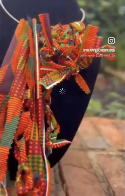 Multicolor Fabric Necklace — handcrafted Kenyan fabric necklace by Wrapped Crown 2016