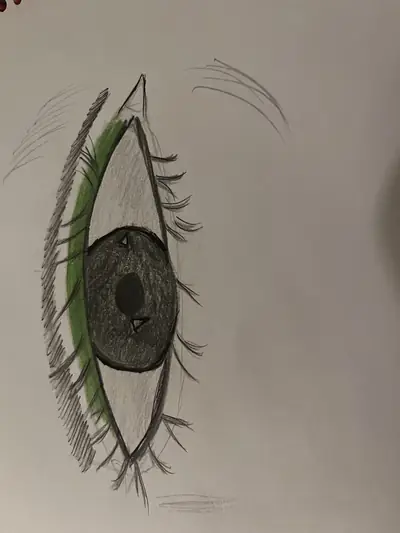 Observing — original hand-drawn pencil and ink sketch by Wrapped Crown 2016