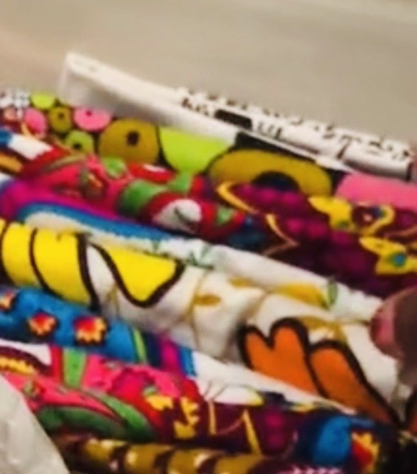 Kenyan fabric prints used for the wraps